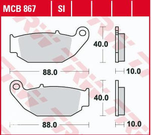 Zadnje disk pločice Honda CRF 250