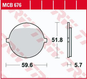 Disk pločice Cagiva Roadster,River 125,200 MCB676