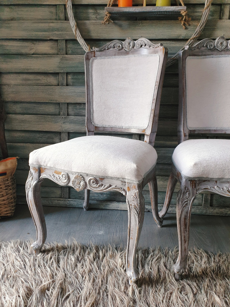 2 unikatne stilske stolice- vintage retro shabby chic